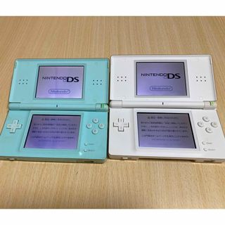 NINTENDO DS Lite 2台とゲームソフトなど付属品(携帯用ゲーム機本体)