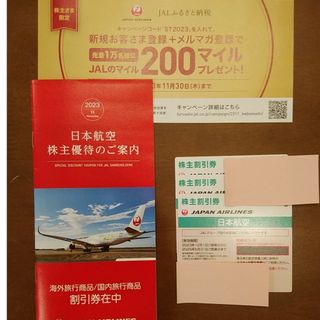 ジャル(ニホンコウクウ)(JAL(日本航空))のJAL株主優待券3枚(航空券)