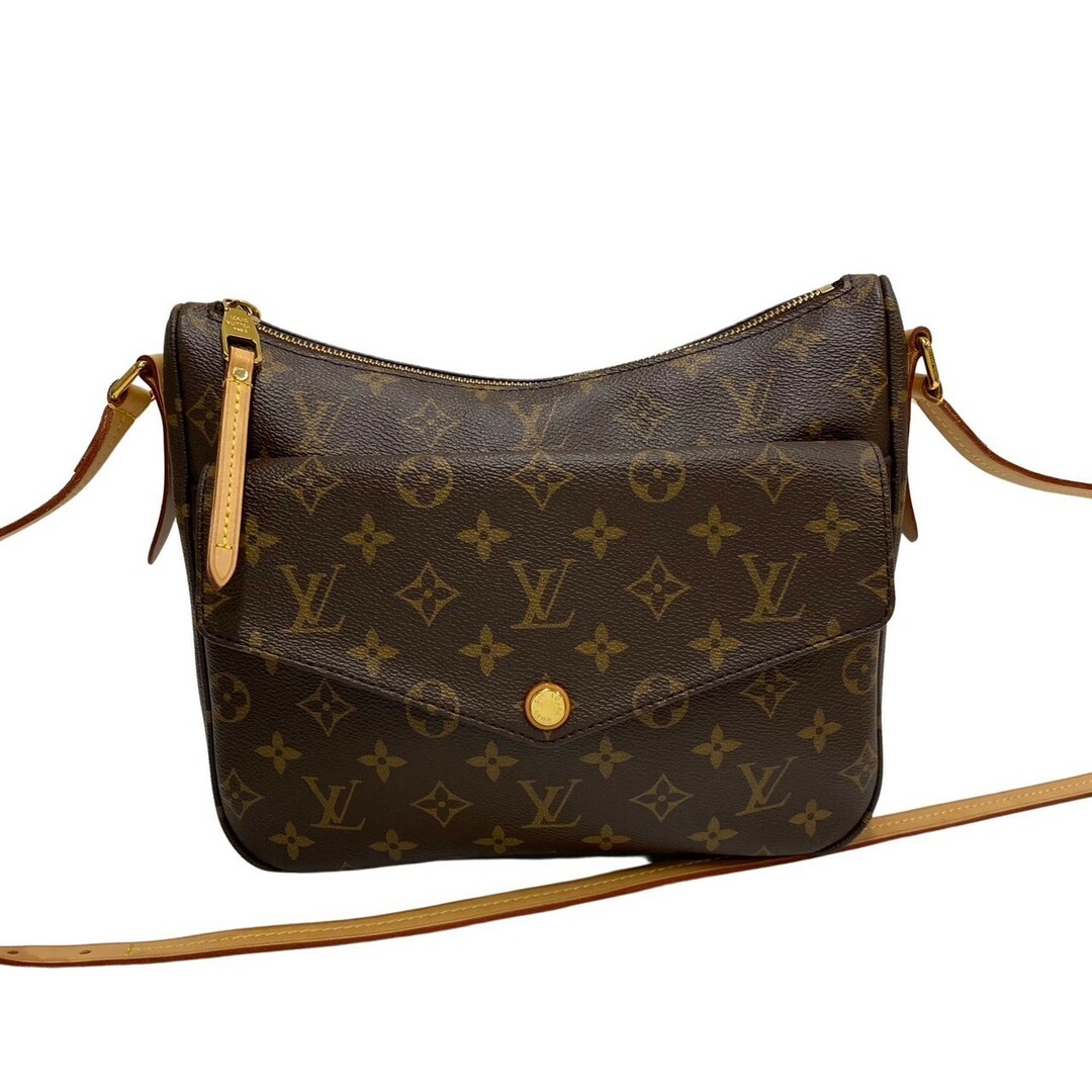 ファスナー極 美品 袋付き LOUIS VUITTON ルイヴィトン マビヨン モノグラム レザー ショルダーバッグ ポシェット サコッシュ ブラウン 26073