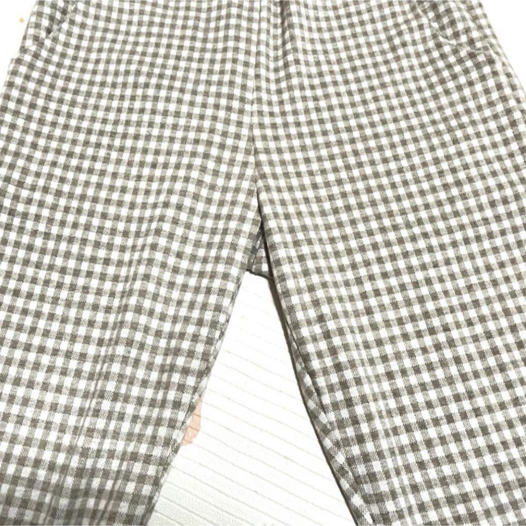 【jumelle】ジュメロ チェックパンツF ベージュ ズボン シンプルジーンズ レディースのパンツ(カジュアルパンツ)の商品写真