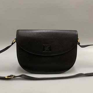 ✨美品✨ バーバリー ハンドバッグ 肩掛け ノバチェック ゴールド金具 黒