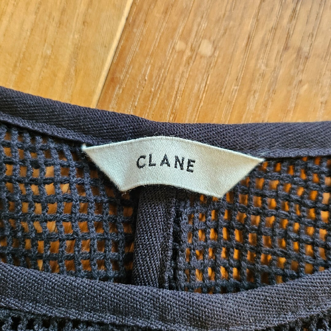 CLANE(クラネ)のクラネ  22SS 12105-1042 LOOSE MESH TOPS 黒 レディースのトップス(ニット/セーター)の商品写真