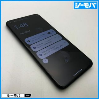 グーグル(Google)の1082 SIMフリー Google Pixel 5 128GB ブラック美品(スマートフォン本体)