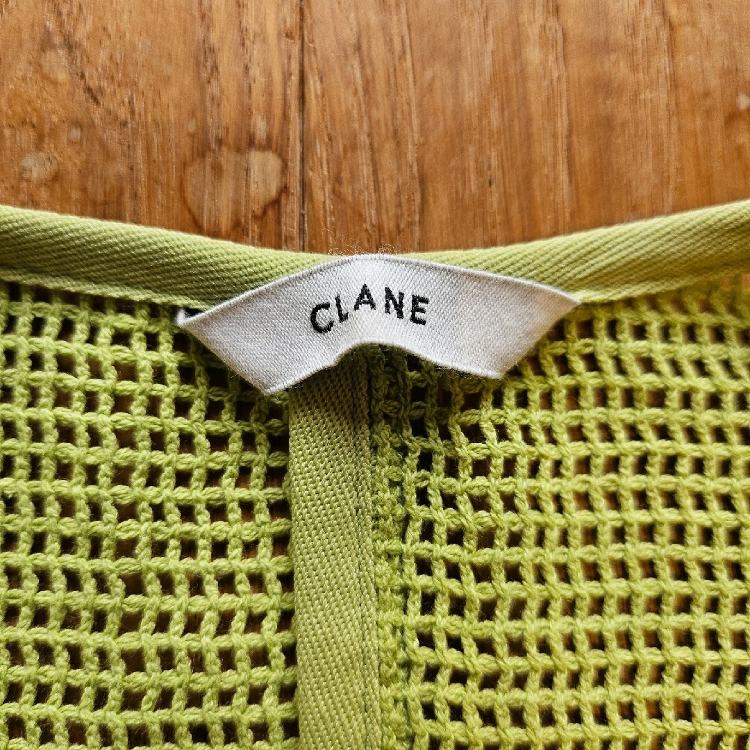 CLANE(クラネ)のクラネ  22SS 12105-1042 LOOSE MESH TOPS ライム レディースのトップス(ニット/セーター)の商品写真