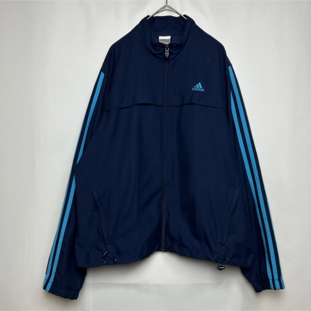 adidas(アディダス)のadidas ジャージトラックジャケット　ジャンパー　ネイビー　スポーツMIX レディースのジャケット/アウター(ナイロンジャケット)の商品写真