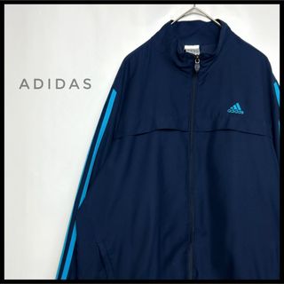 アディダス(adidas)のadidas ジャージトラックジャケット　ジャンパー　ネイビー　スポーツMIX(ナイロンジャケット)