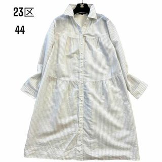 【極美品】23区　シルク混✨ワンピース　ノースリーブ　ツイード　フォーマル　38