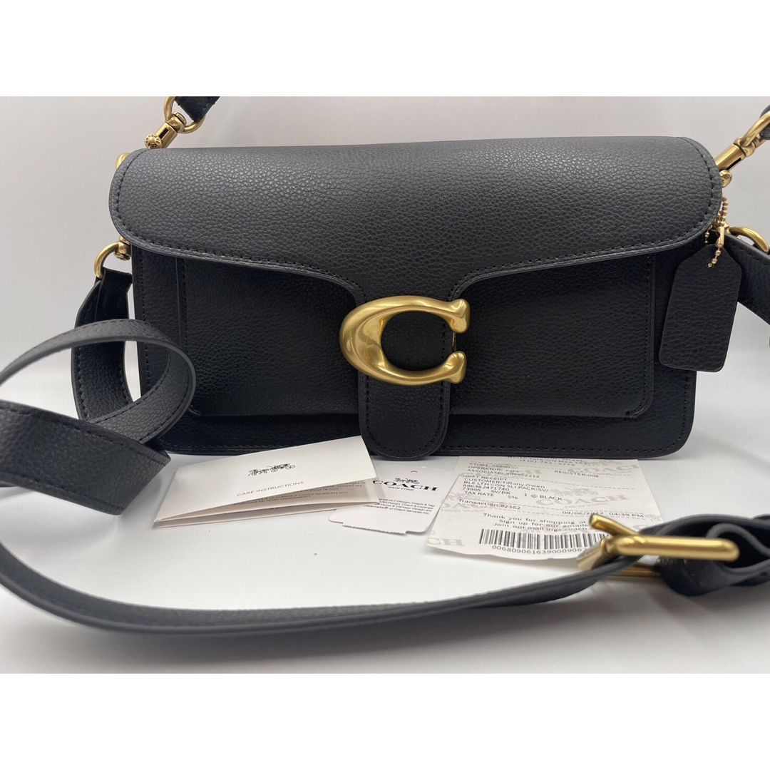 COACH - COACH コーチ タビー ショルダーバッグ レザー ブラック 未