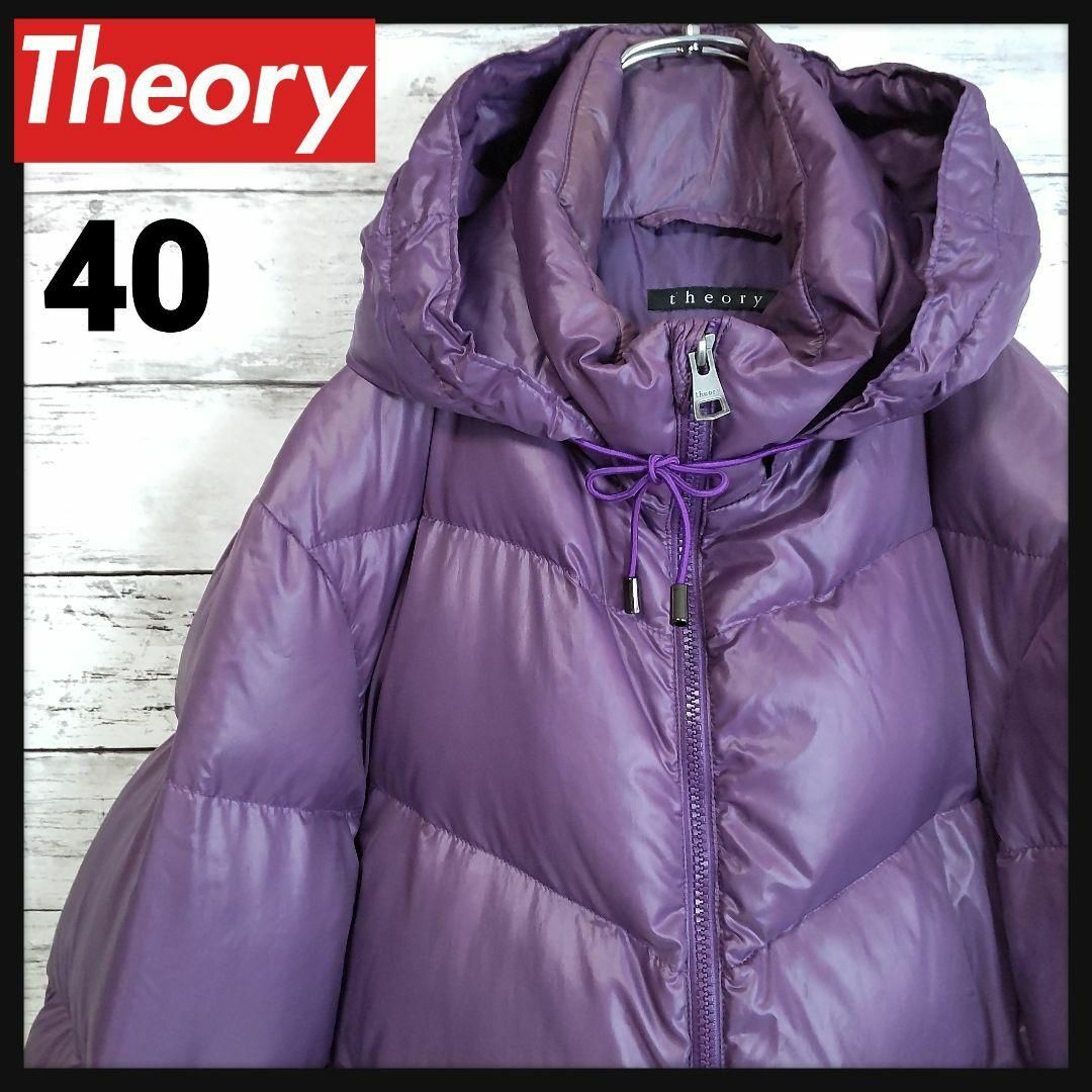 theory - 【希少カラー】セオリー フード付きダウンジャケット 収納式