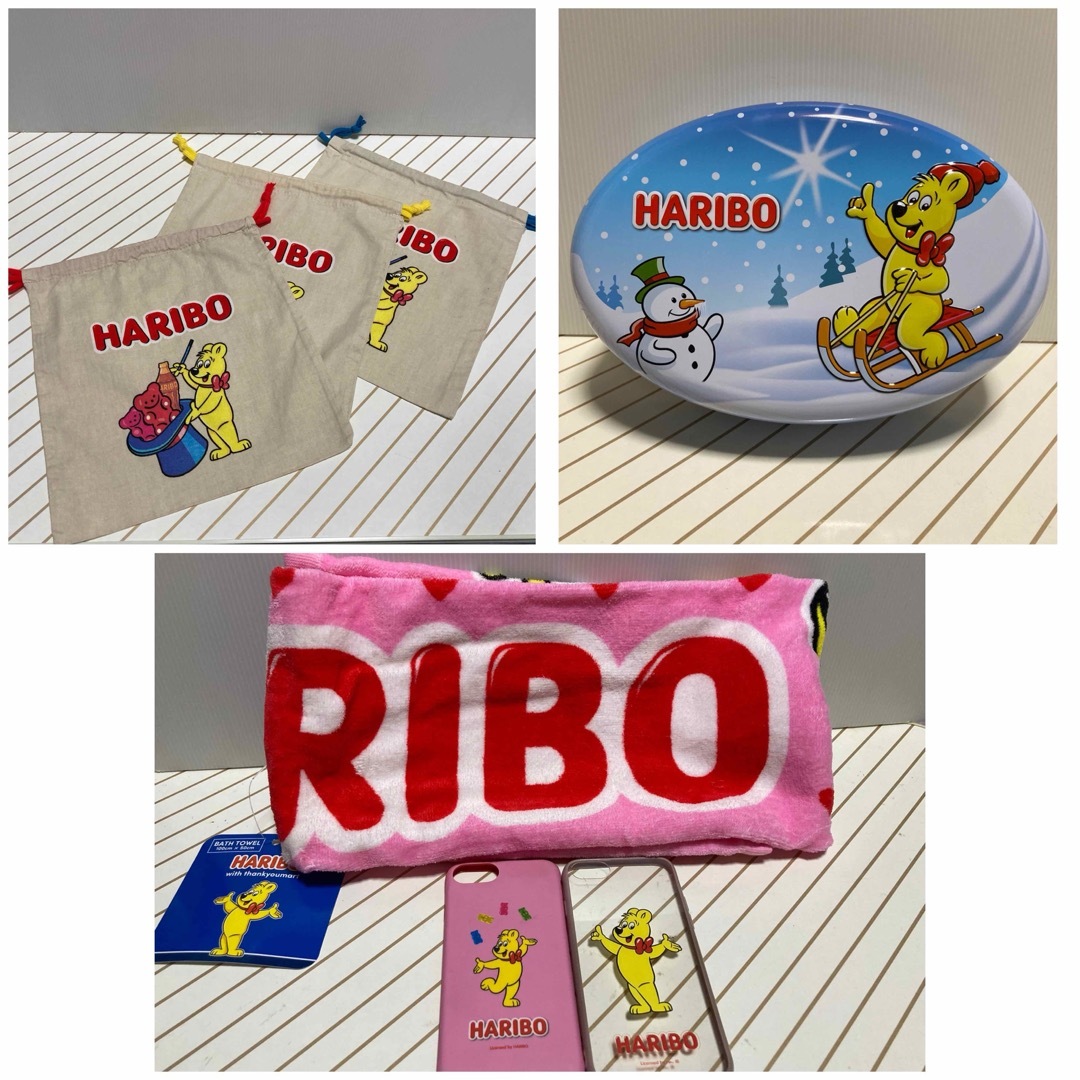 ハリボー(ハリボー)のHARIBO 7点セット エンタメ/ホビーのおもちゃ/ぬいぐるみ(キャラクターグッズ)の商品写真