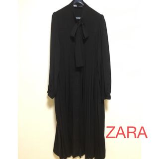 ザラ(ZARA)のお値下げ❣️ZARA プリーツワンピース❤︎ 大きいサイズの方も　結婚式等(ロングワンピース/マキシワンピース)