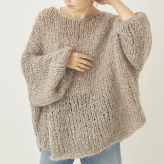 プラージュ(Plage)のplage HANDKNIT ジャンボタム(ニット/セーター)