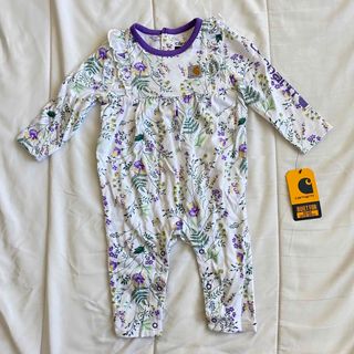 カーハート(carhartt)の【Carhartt】Baby 3Mサイズ　花柄ロンパース (ロンパース)