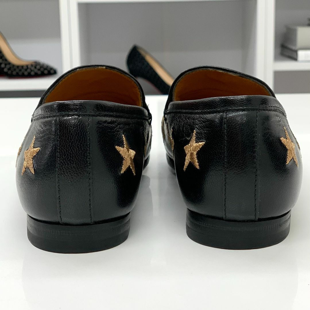GUCCI - 6502 グッチ ホースビット ビー刺繍 レザー ローファー GUCCI - 6502 グッチ ホースビット ビー刺繍 レザー ローファー