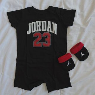 ジョーダン(Jordan Brand（NIKE）)の【NIKE JORDAN】baby 6Mサイズ　２点セット(ロンパース)