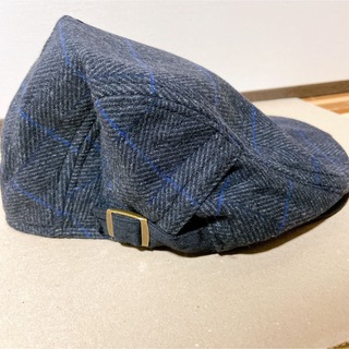 ハンチング帽子　グレー　ベレー帽　帽子　メンズ(ハンチング/ベレー帽)