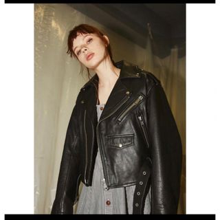 マウジー(moussy)のLEATHER RIDERS レザーライダースジャケット　moussy(ライダースジャケット)