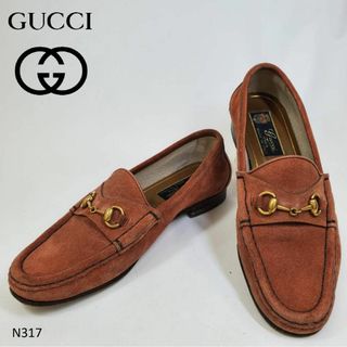 グッチ(Gucci)のN317　GUCCI　オールドグッチ　　ホースビット　35 1/2　スエード(ローファー/革靴)