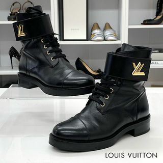 ルイヴィトン(LOUIS VUITTON)の6347 ヴィトン LV ワンダーランド・ライン レザー アンクルブーツ(ブーツ)