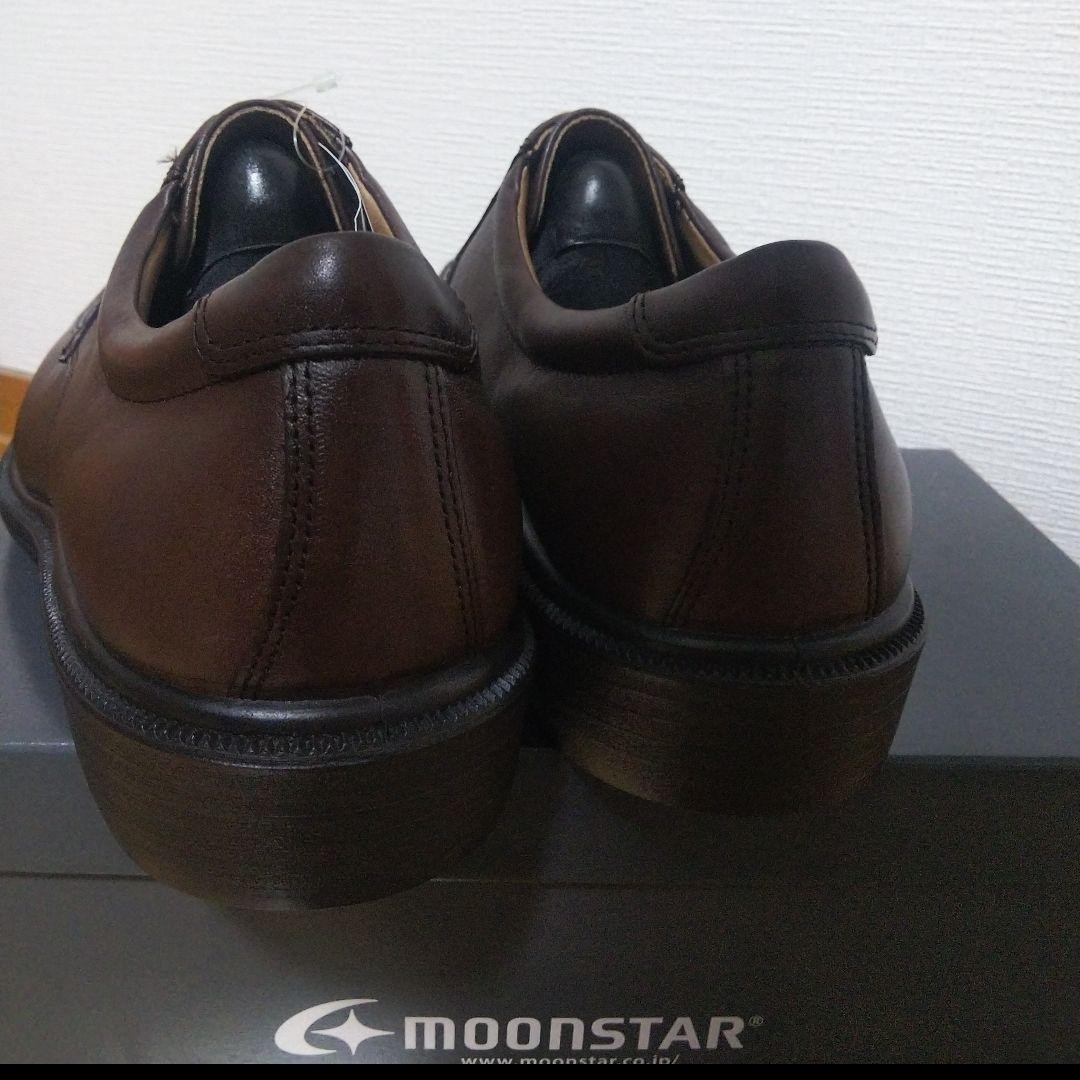 MOONSTAR (ムーンスター)の新品22000円☆MOONSTARムーンスター 革靴 25.5cm 撥水本革 茶 メンズの靴/シューズ(ドレス/ビジネス)の商品写真