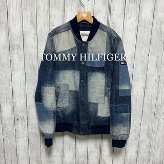 トミーヒルフィガー(TOMMY HILFIGER)のTOMMY HILFIGER パッチワークデニムジャケット！ブルゾン！(Gジャン/デニムジャケット)