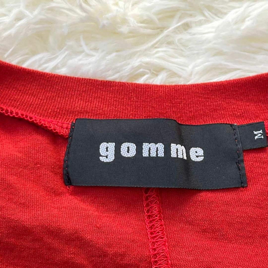 gomme(ゴム)のgomme ゴム　オレンジ　Tシャツ　カットソー　長袖 レディースのトップス(Tシャツ(長袖/七分))の商品写真