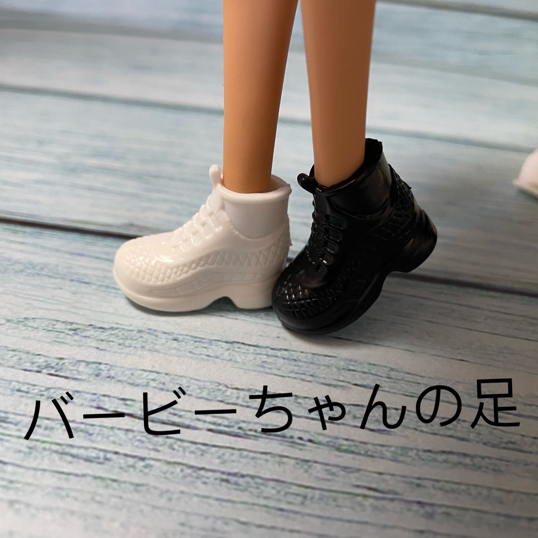 1/6ドール用靴 オビツ11 リカちゃん バービー  2足セット ハンドメイドのぬいぐるみ/人形(人形)の商品写真
