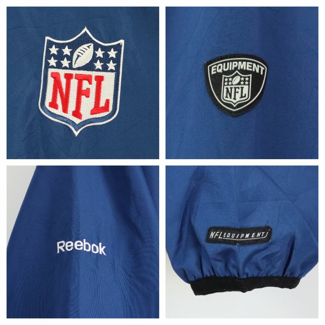 Reebok(リーボック)の【ハーフジップ】NFL×リーボック／ナイロンジャケット　刺繍ロゴ　ゲームシャツ メンズのジャケット/アウター(ナイロンジャケット)の商品写真