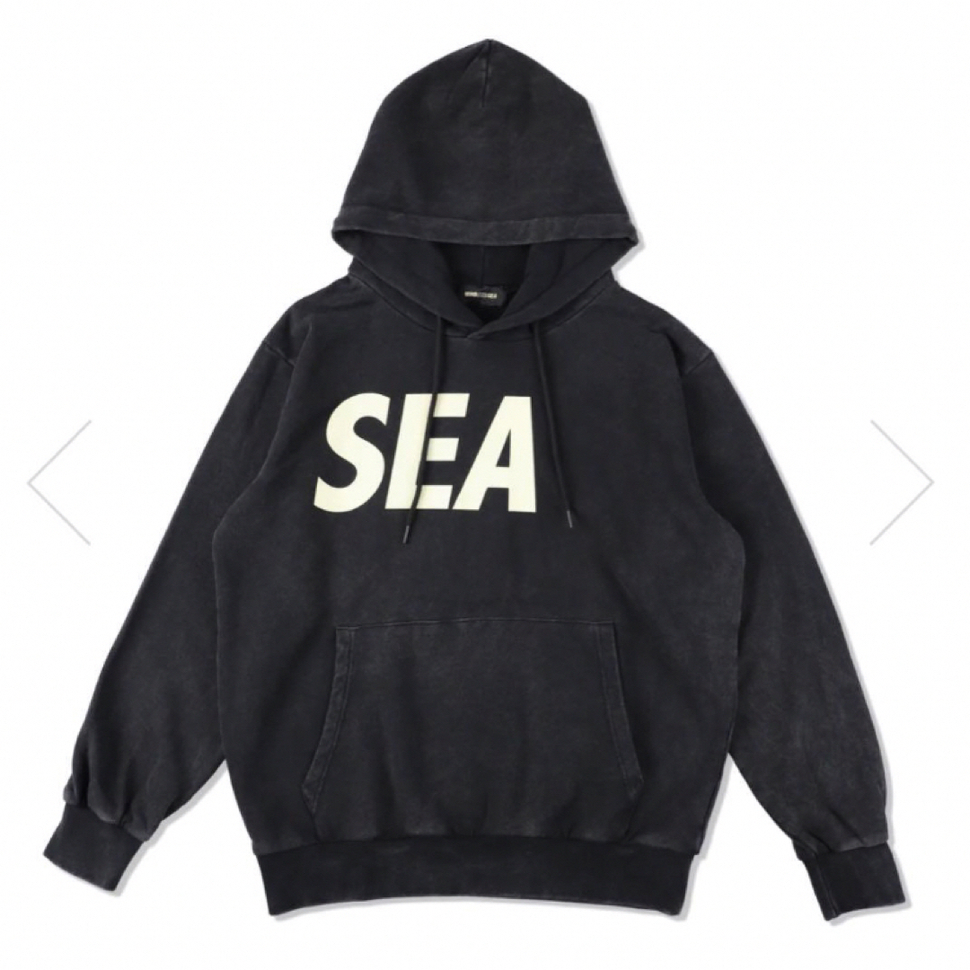 ウィンダンシー  SEA SULFER HOODIE/BLACK パーカー　XL