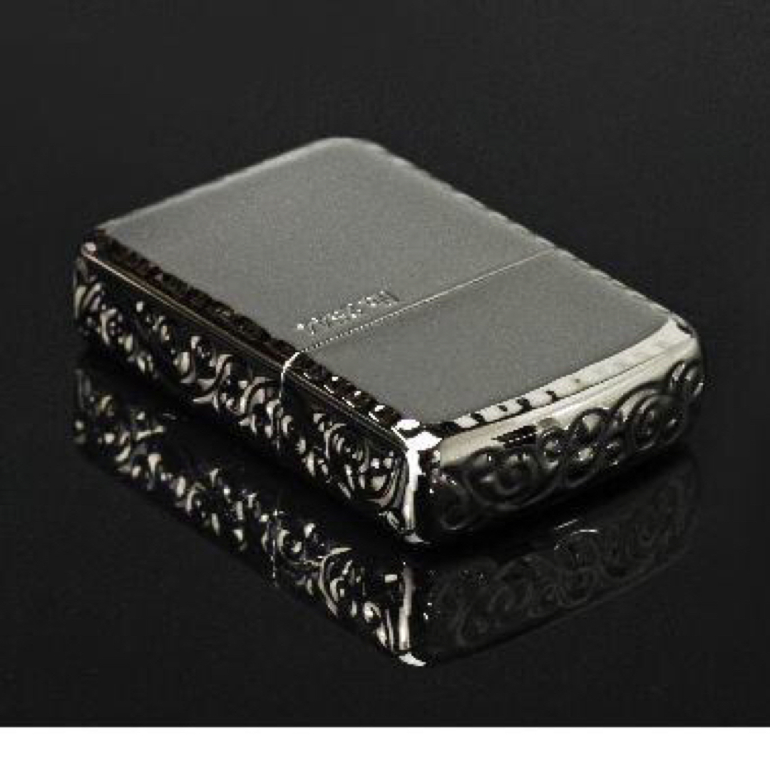 ZIPPO(ジッポー)のZIPPO アーマー ジッポー ライター 正規品 プラチナ 3面彫刻 アラベスク エンタメ/ホビーのミリタリー(その他)の商品写真