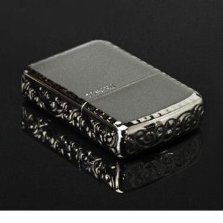 ZIPPO アーマー ジッポー ライター 正規品 プラチナ 3面彫刻 アラベスク