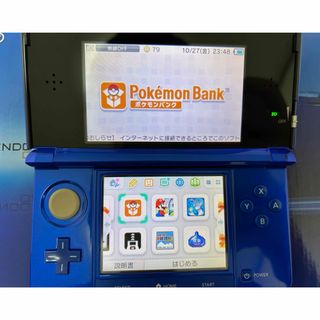 ニンテンドー3DS(ニンテンドー3DS)のニンテンドー3DS コバルトブルー ポケモンバンク ポケムーバー(携帯用ゲーム機本体)