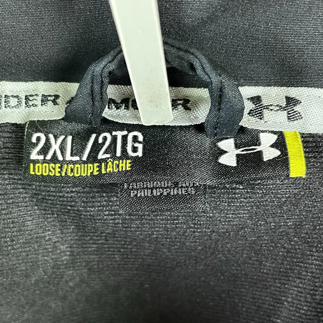 UNDER ARMOUR(アンダーアーマー)のアンダーアーマー メンズ ジップアップ ブルゾン ブラック 黒 US/2XL メンズのジャケット/アウター(ブルゾン)の商品写真