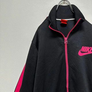 ナイキ(NIKE)のNIKE ナイキ　M ワンポイントロゴ　トラックジャケット　メンズ　古着　黒(その他)