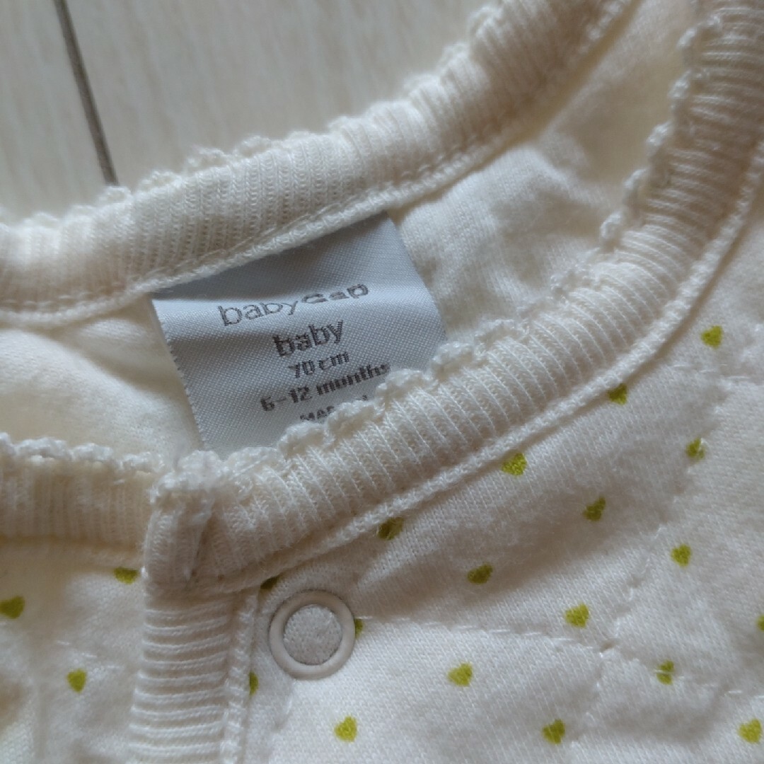 babyGAP(ベビーギャップ)のベビーアウター　カバーオール　ジャンプスーツ　70 キッズ/ベビー/マタニティのベビー服(~85cm)(ジャケット/コート)の商品写真