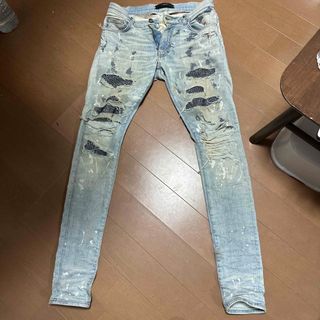 アミリ(AMIRI)のAMIRI クリスタル denim 28 名作 希少(デニム/ジーンズ)