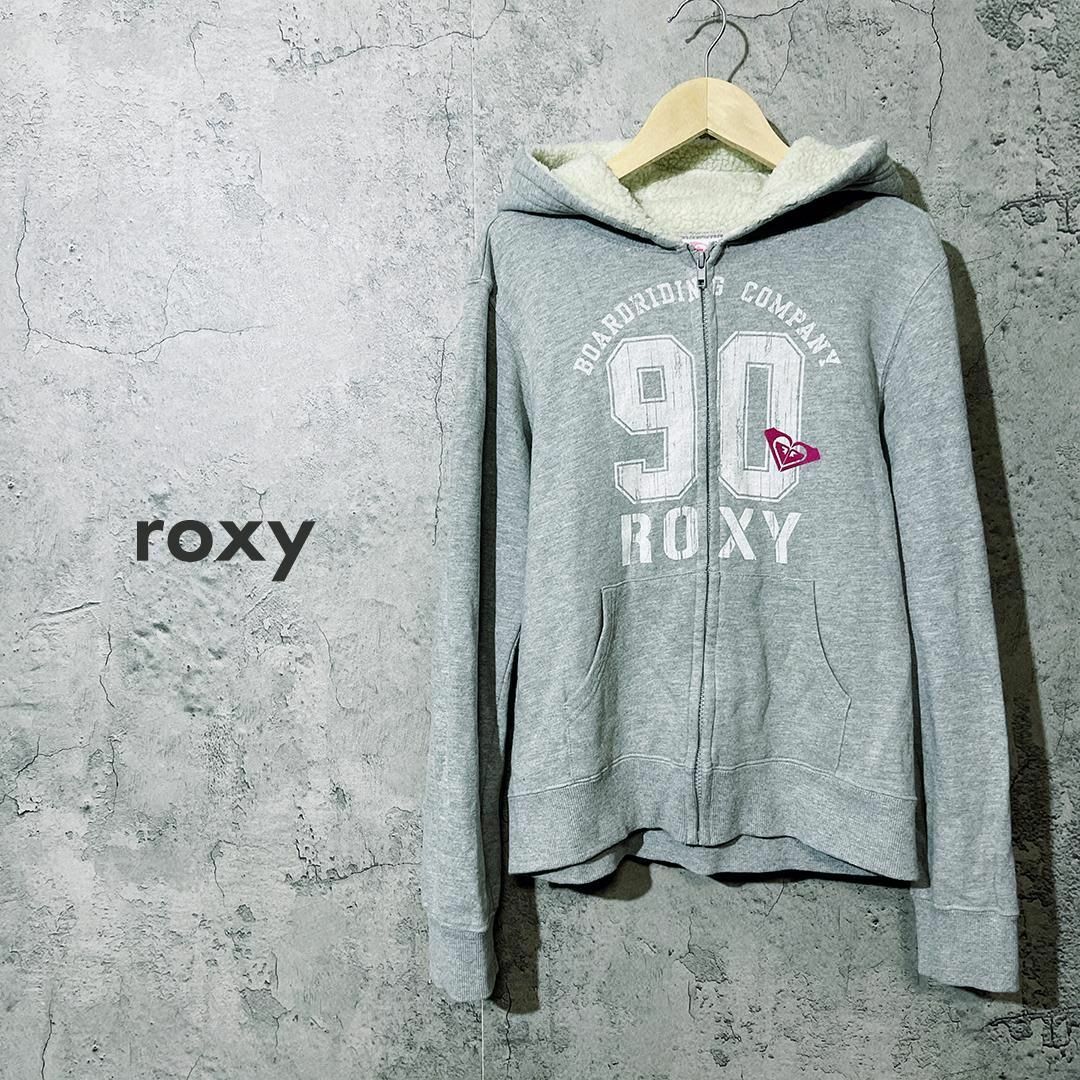 Roxy(ロキシー)の【人気カラー】ROXY ロキシー スウェット パーカー ボアフード ジップ M レディースのトップス(パーカー)の商品写真