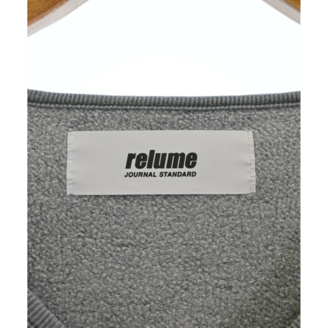 JOURNAL STANDARD relume(ジャーナルスタンダードレリューム)のJOURNAL STANDARD relume スウェット L グレー 【古着】【中古】 メンズのトップス(スウェット)の商品写真