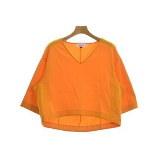 ルシェルブルー(LE CIEL BLEU)のLE CIEL BLEU Tシャツ・カットソー 36(S位) オレンジ 【古着】【中古】(カットソー(半袖/袖なし))