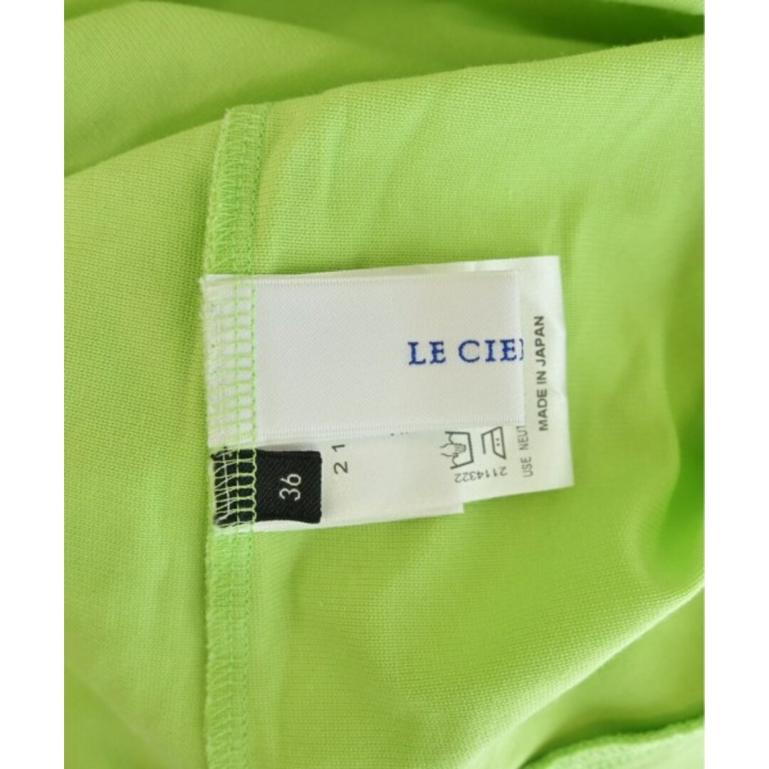 LE CIEL BLEU(ルシェルブルー)のLE CIEL BLEU ルシェルブルー Tシャツ・カットソー 36(S位) 緑 【古着】【中古】 レディースのトップス(カットソー(半袖/袖なし))の商品写真