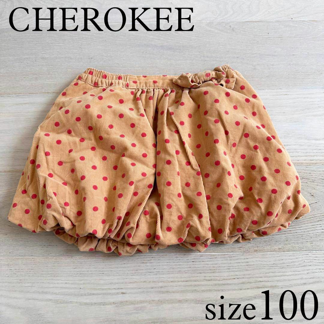 西松屋(ニシマツヤ)のCherokee ドット柄コーデュロイ バルーンスカート 100 キッズ/ベビー/マタニティのキッズ服女の子用(90cm~)(スカート)の商品写真