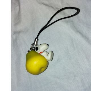 ピーナッツ(PEANUTS)の新品　スヌーピー　SNOOPY　ストラップ　ラ・フランス フェイクフード　食品サ(キャラクターグッズ)