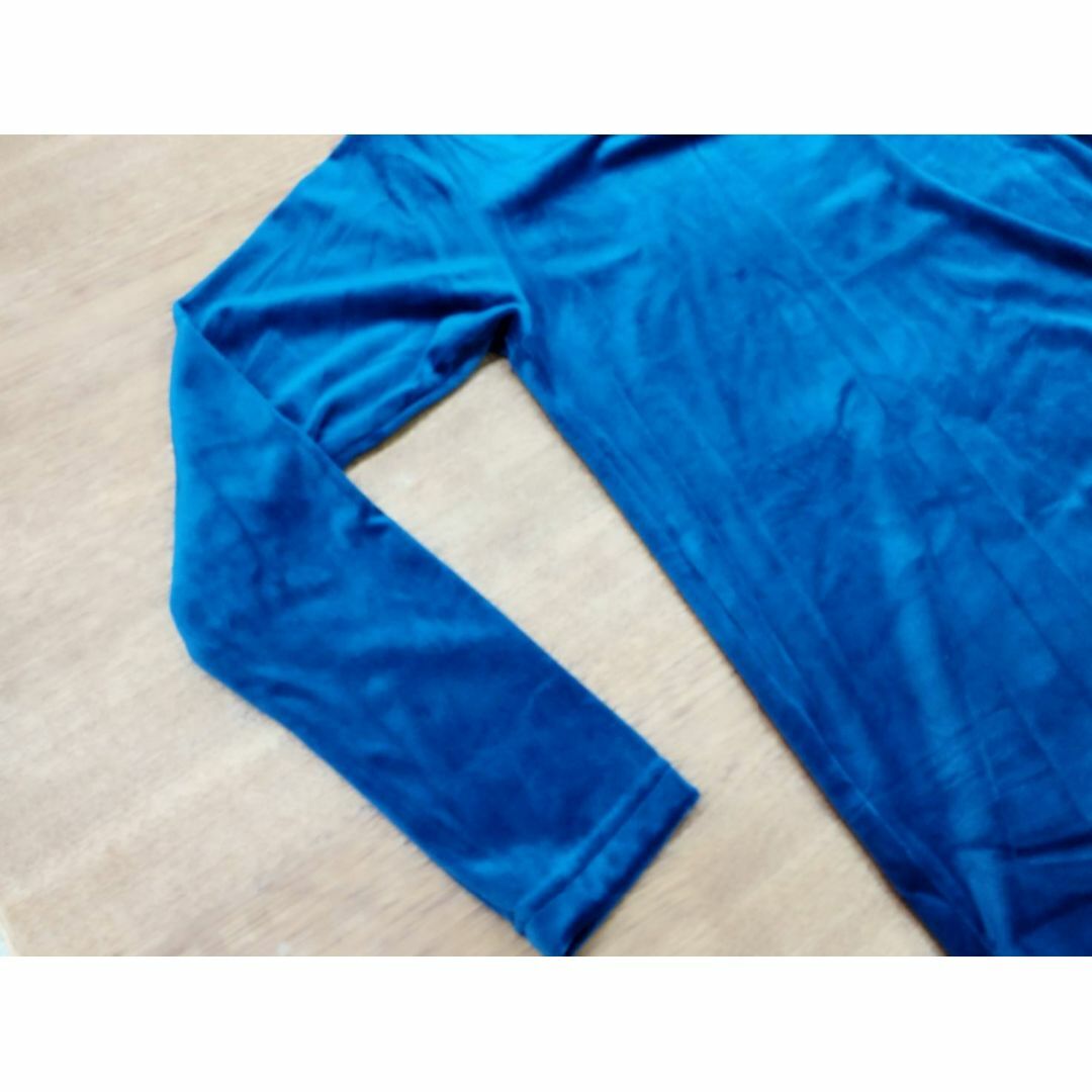 U.P renoma(ユーピーレノマ)のc）M）紺）ユーピーレノマ★ハイネック長袖Tシャツ フリースベロアTH252U2 メンズのアンダーウェア(その他)の商品写真