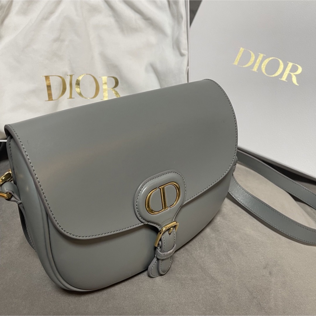 Dior Bobby バッグ　ミディアム　グレー　別売りショルダーストラップ付き