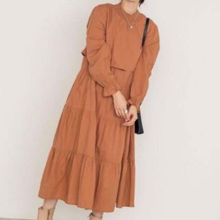 ダブルクローゼット(w closet)のw closet ティアードワンピース(ロングワンピース/マキシワンピース)