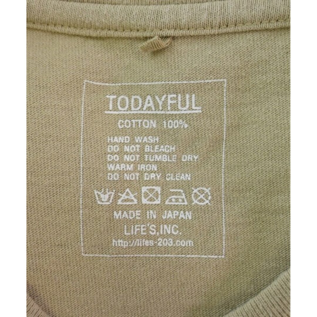 TODAYFUL(トゥデイフル)のTODAYFUL トゥデイフル Tシャツ・カットソー F ベージュ 【古着】【中古】 レディースのトップス(カットソー(半袖/袖なし))の商品写真