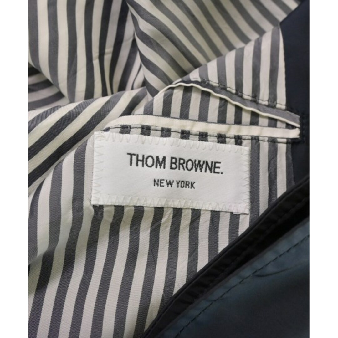 THOM BROWNE(トムブラウン)のTHOM BROWNE トムブラウン ステンカラーコート 1(S位) 紺 【古着】【中古】 メンズのジャケット/アウター(ステンカラーコート)の商品写真