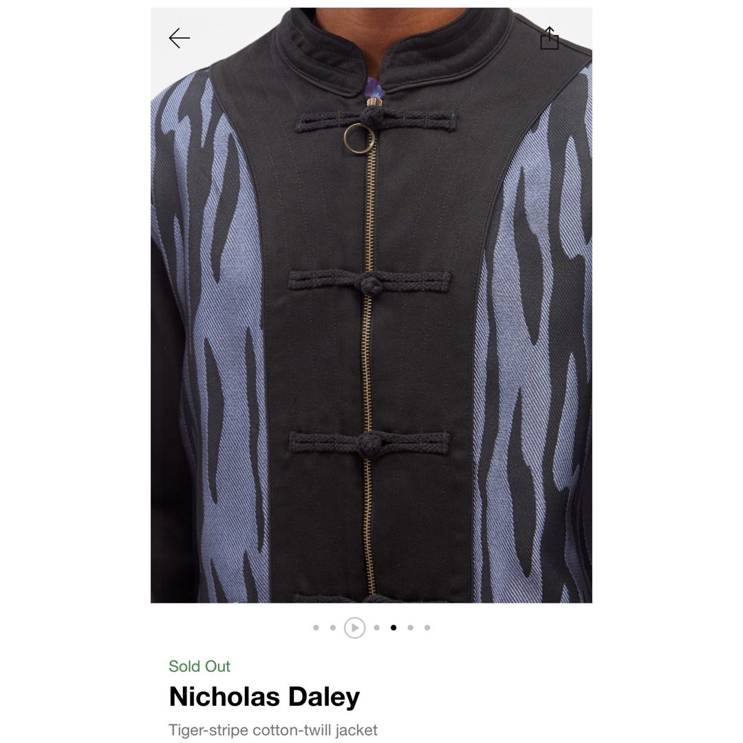 NICHOLASDALEY 21AW SHALOIN JACKET 値下げ