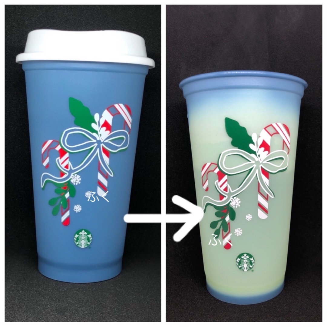 Starbucks(スターバックス)の海外スターバックス★完売★色が変わる★リユーザブルカップ★カラーチェンジ インテリア/住まい/日用品のキッチン/食器(グラス/カップ)の商品写真