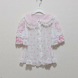 アンジェリックプリティー(Angelic Pretty)のAngelic Pretty　ハートブラウス(シャツ/ブラウス(半袖/袖なし))